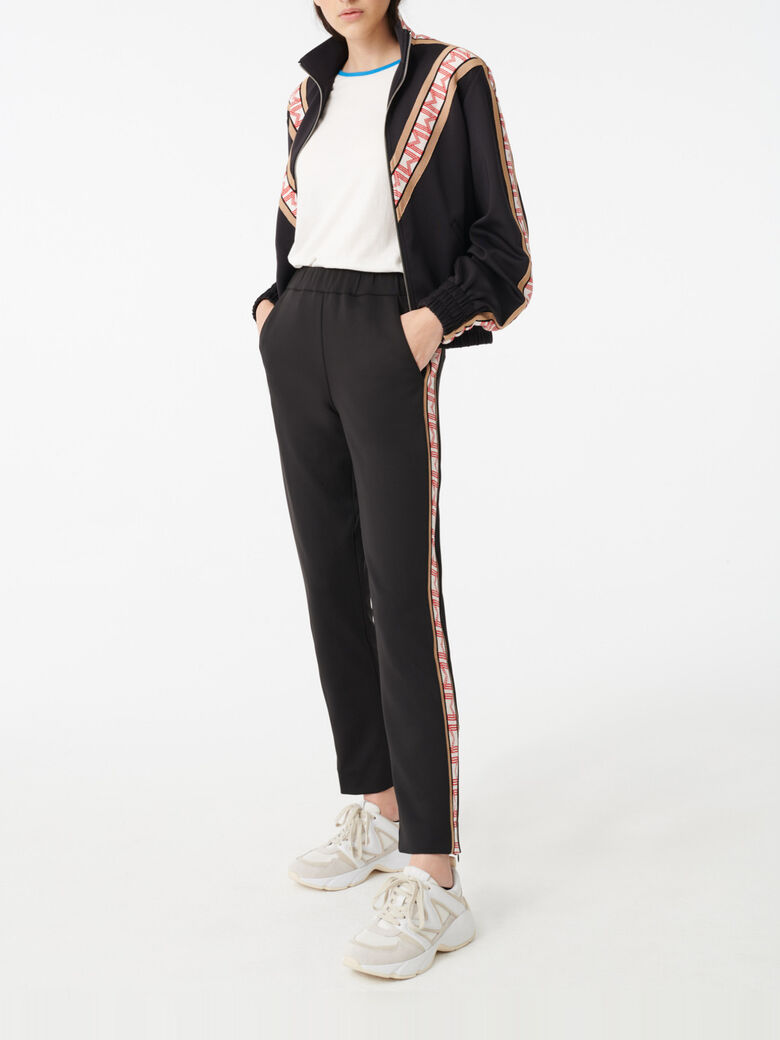 2porto Hose Im Jogging Stil Mit Streifen Hosen Jeans Maje Com