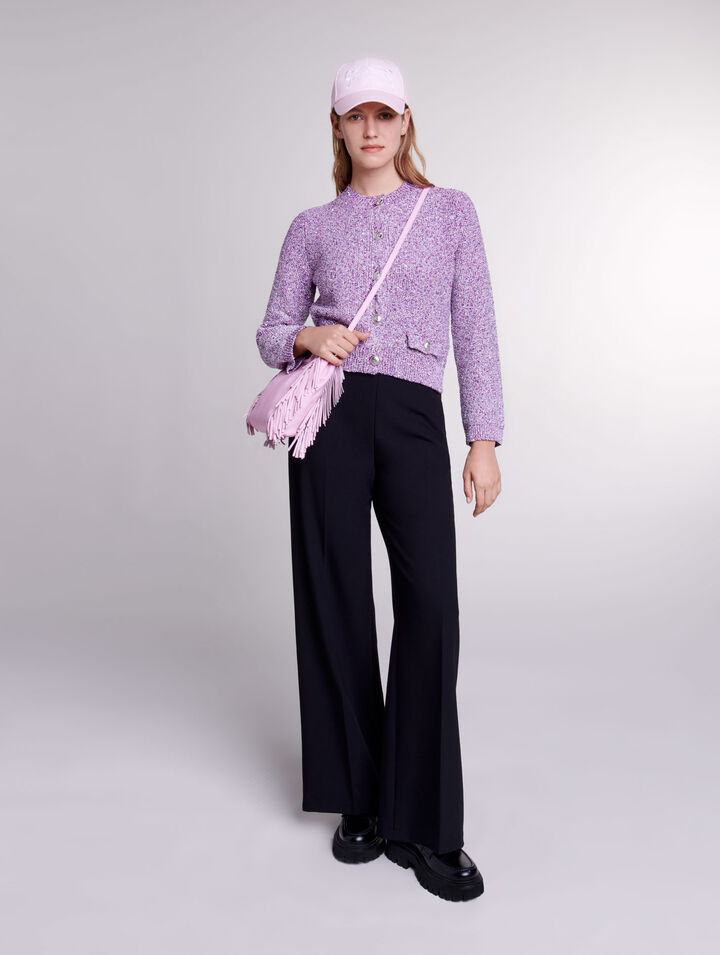 Strick-Cardigan mit Pailletten