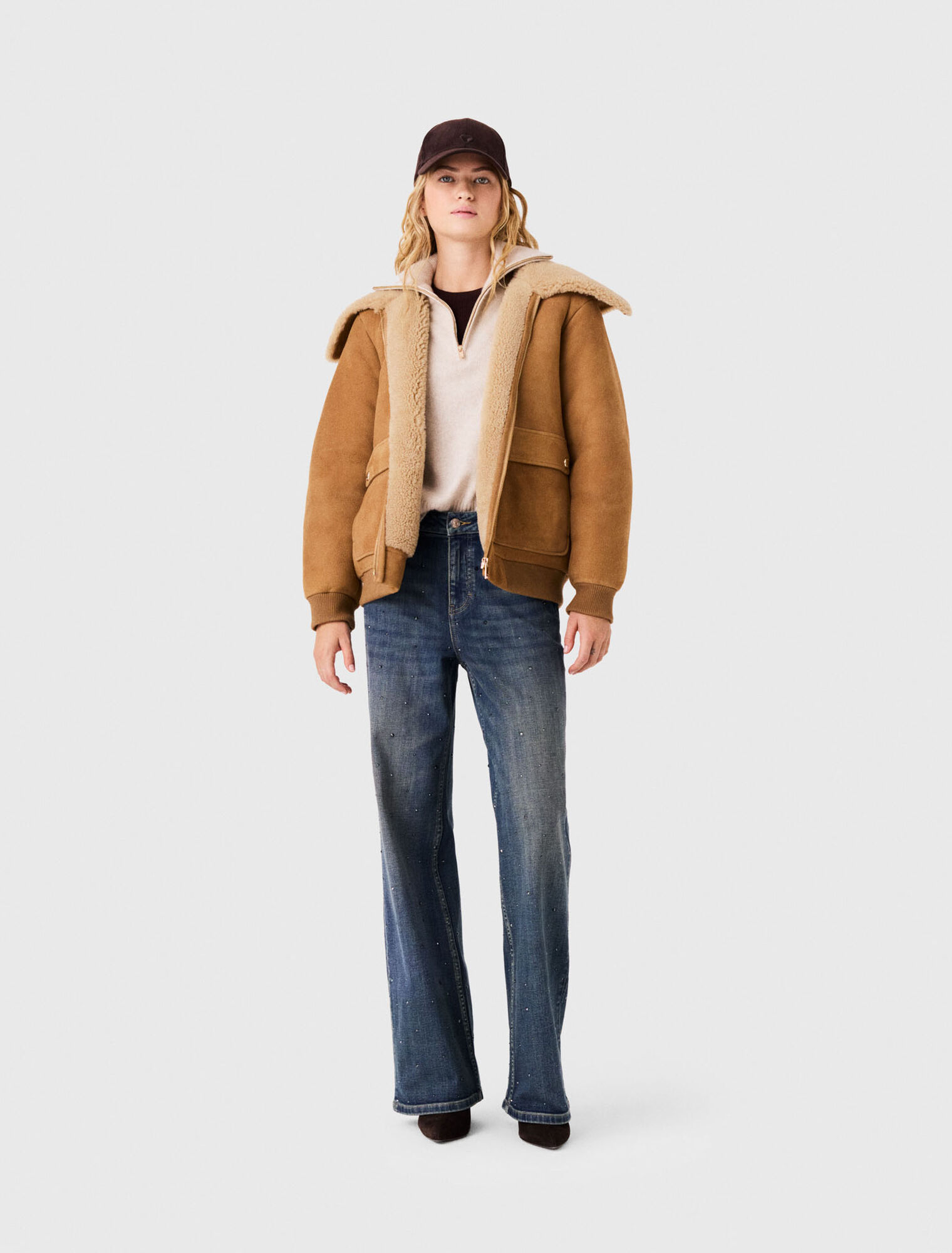Lammfellblouson