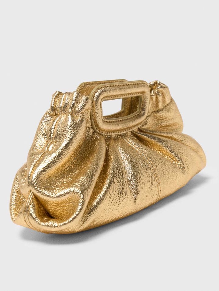 Milpli Mini-Clutch aus Metallicleder