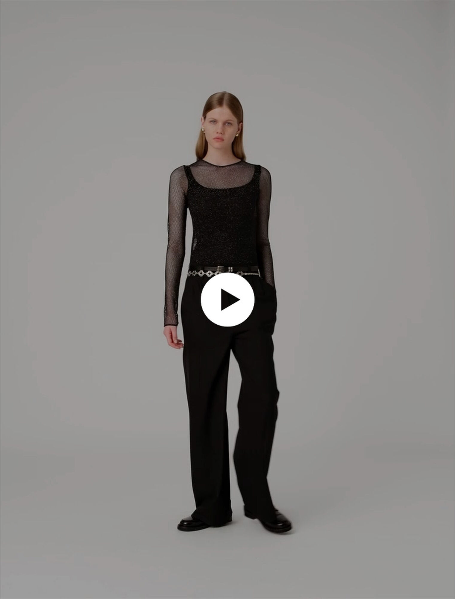 Strass-Top aus Jersey