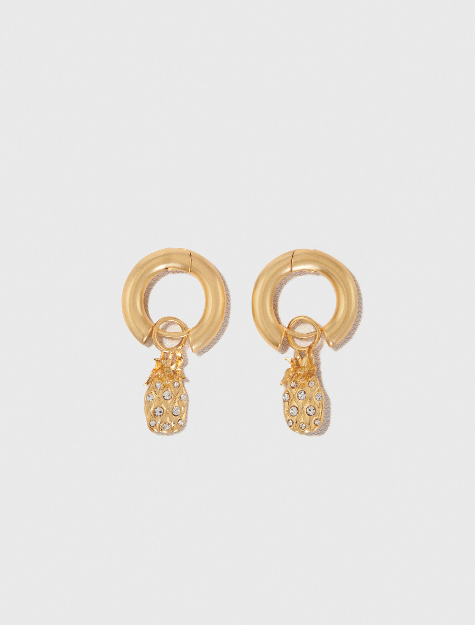 Mini-Creolen Ananasse mit Strass