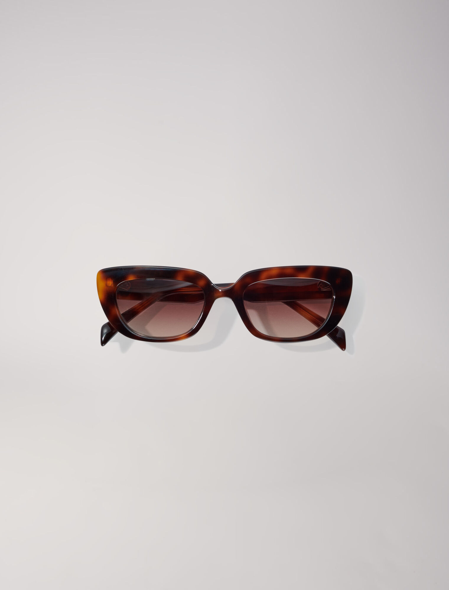 Schmale Cat-Eye-Sonnenbrille aus Acetat