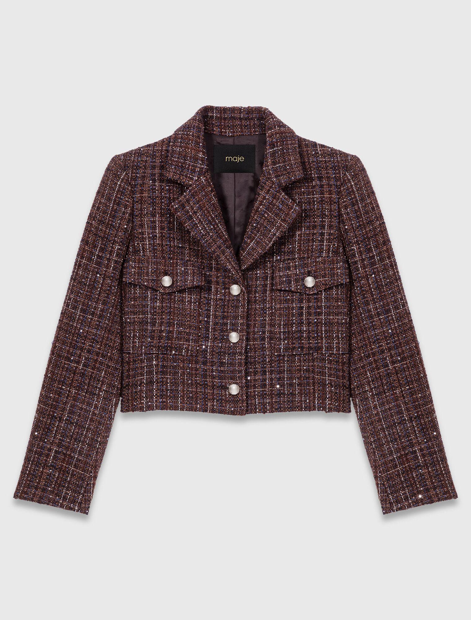 Kurze Tweedjacke