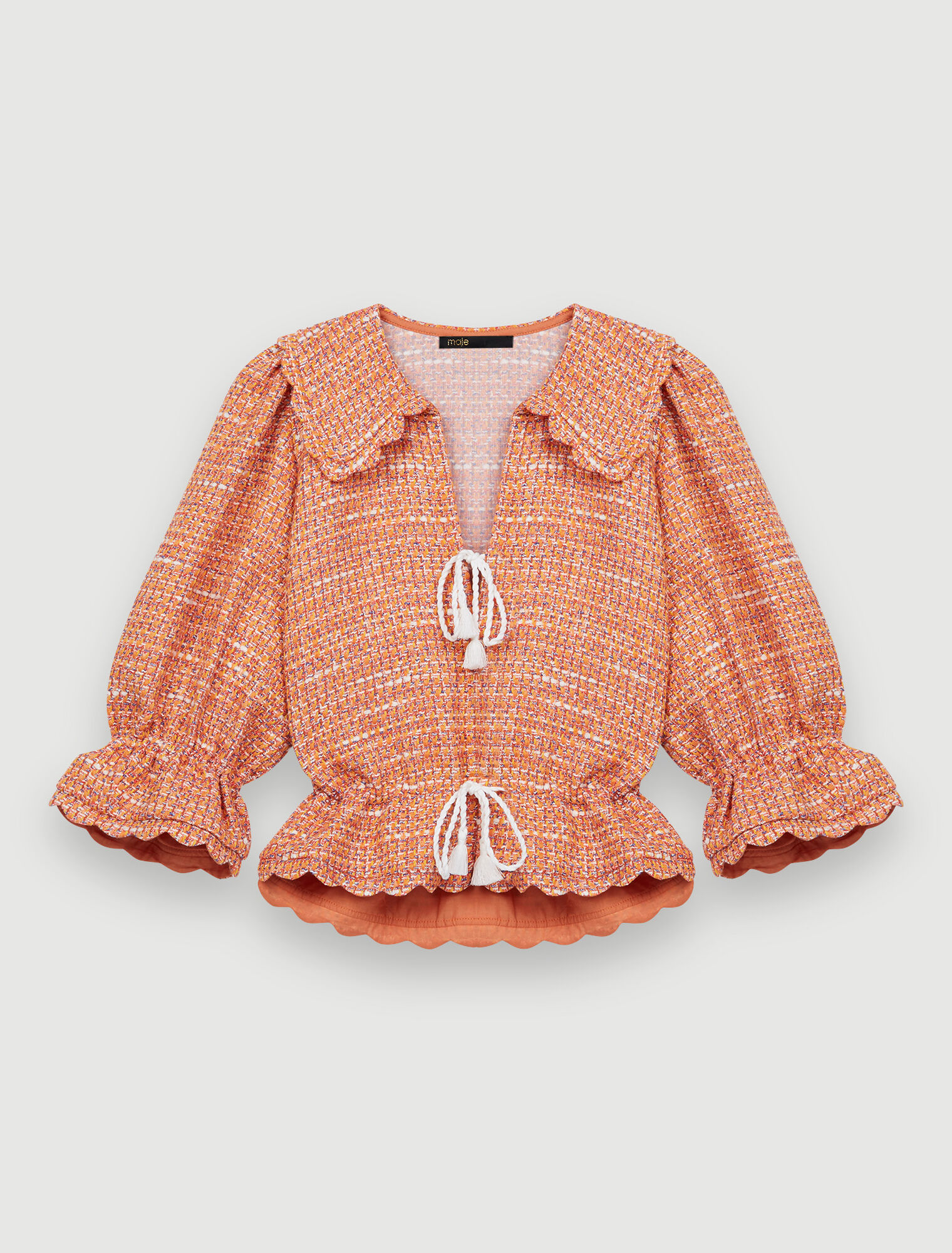 Kleine Tweedjacke mit Krokettmuster