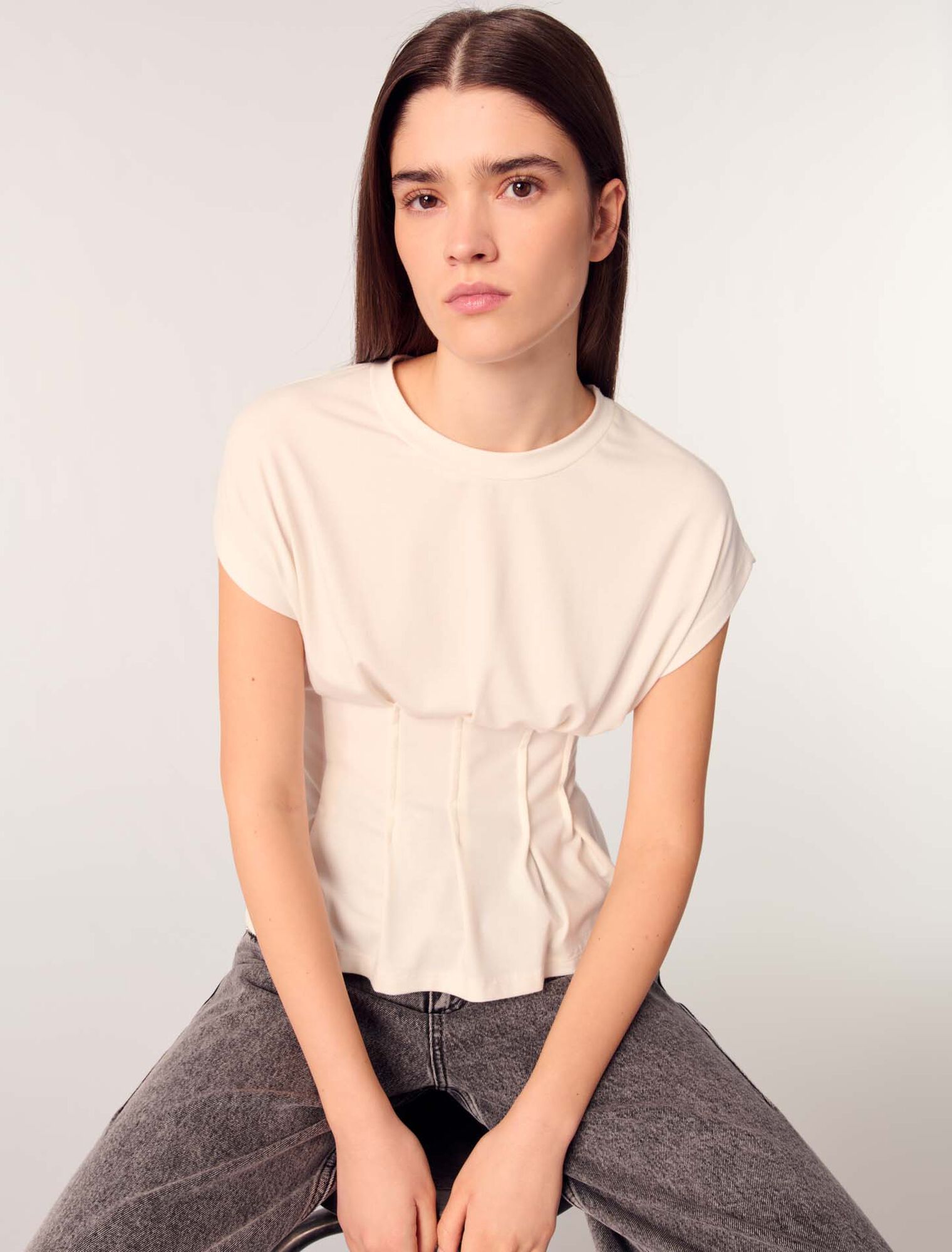 T-Shirt mit Abnährern