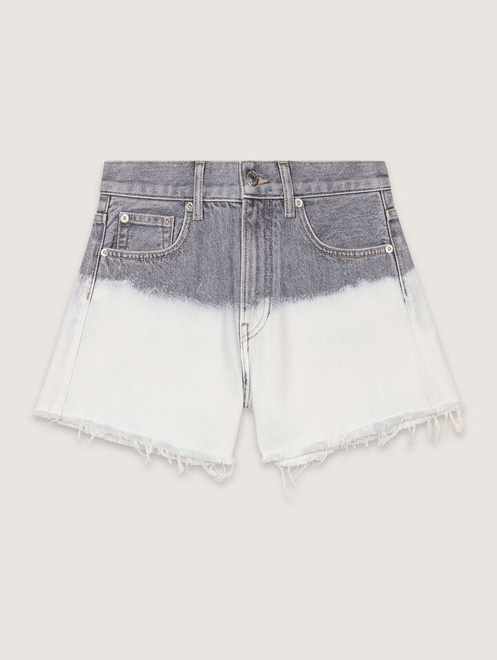 Batik-Shorts aus Denim