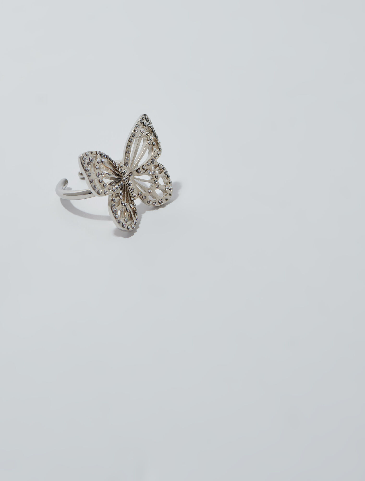 Schmetterlingsring mit Strass