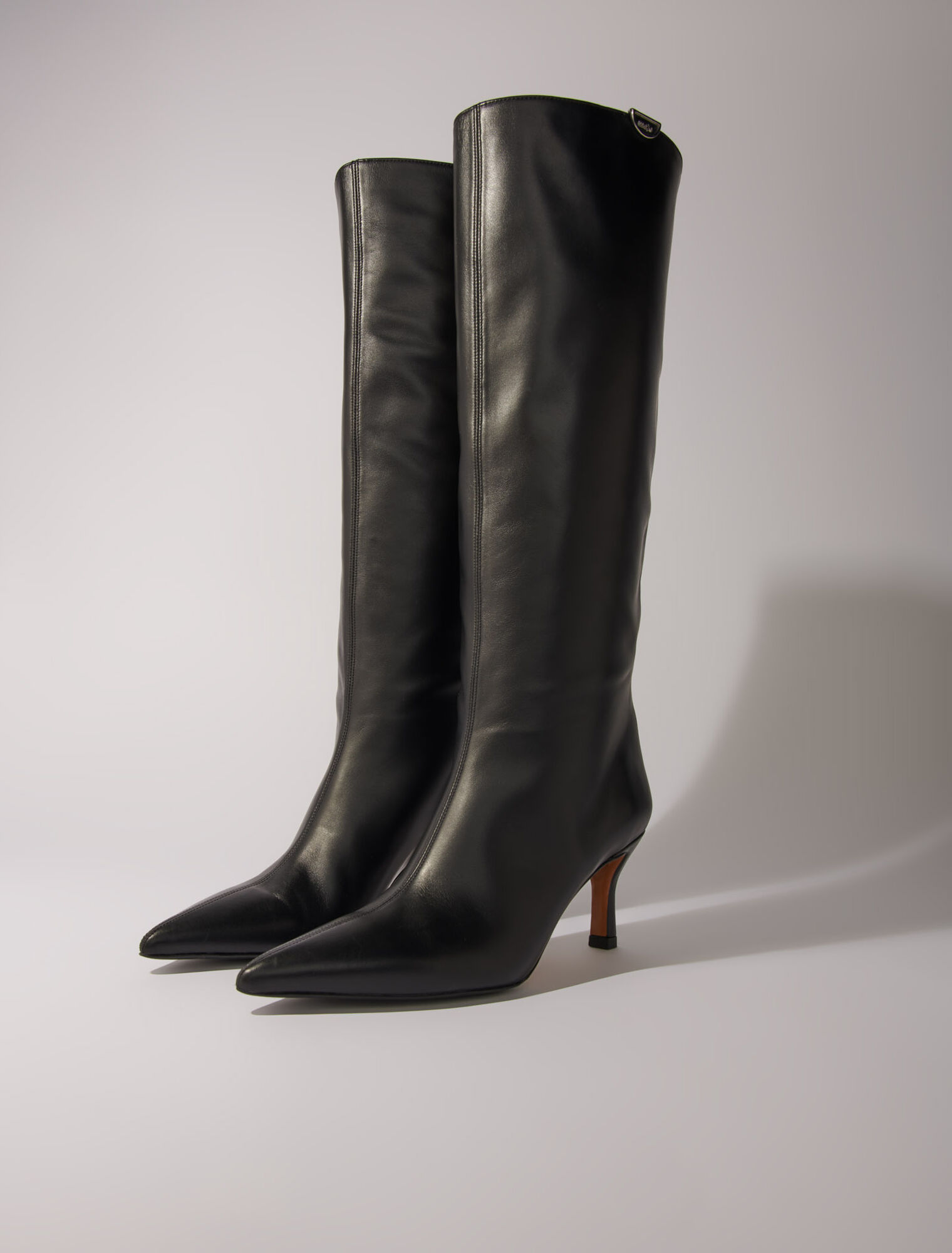 Spitze Lederstiefeletten