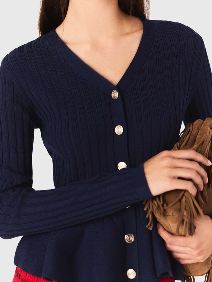 Cardigan mit Schößchen