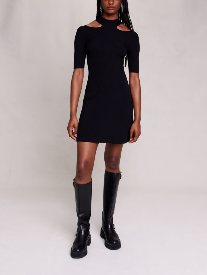 Kurzes Kleid mit Cutaway