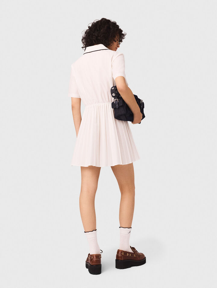 Hemdblusenkleid mit kurzen Ärmeln