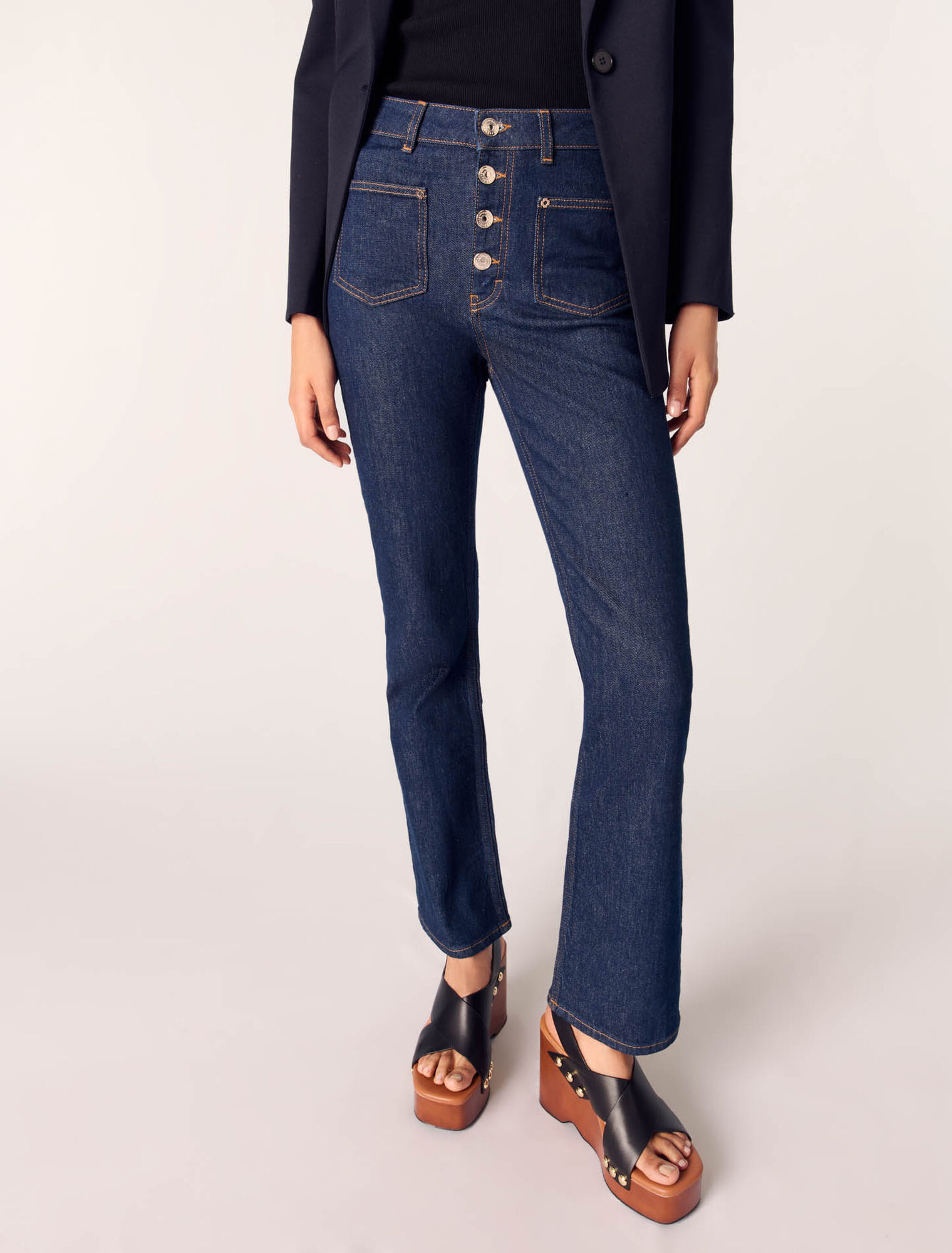 Denim-Jeans mit Taschen