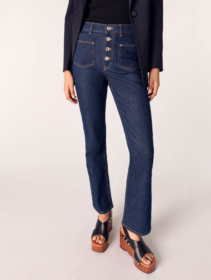 Denim-Jeans mit Taschen