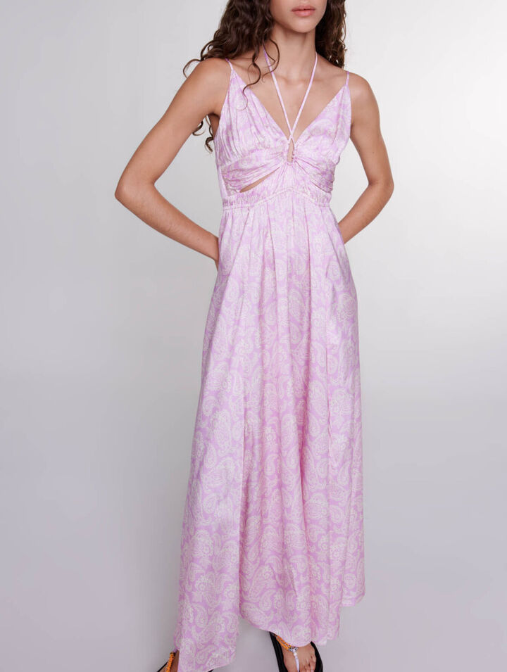 Langes Kleid mit Cut-outs