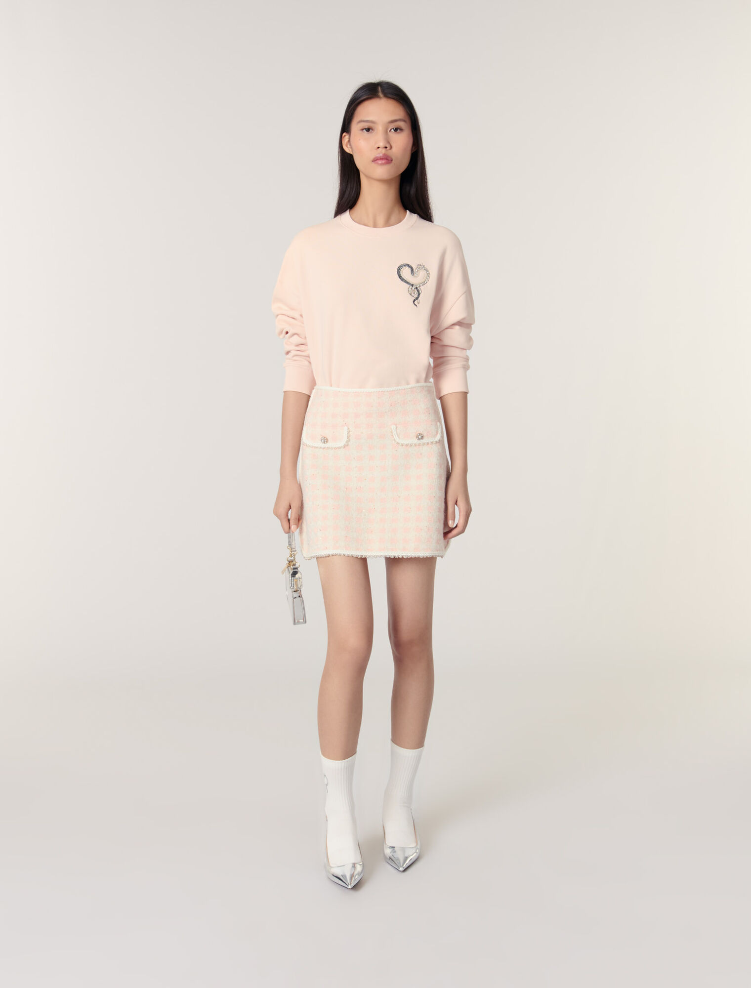 Sweatshirt mit Stickerei