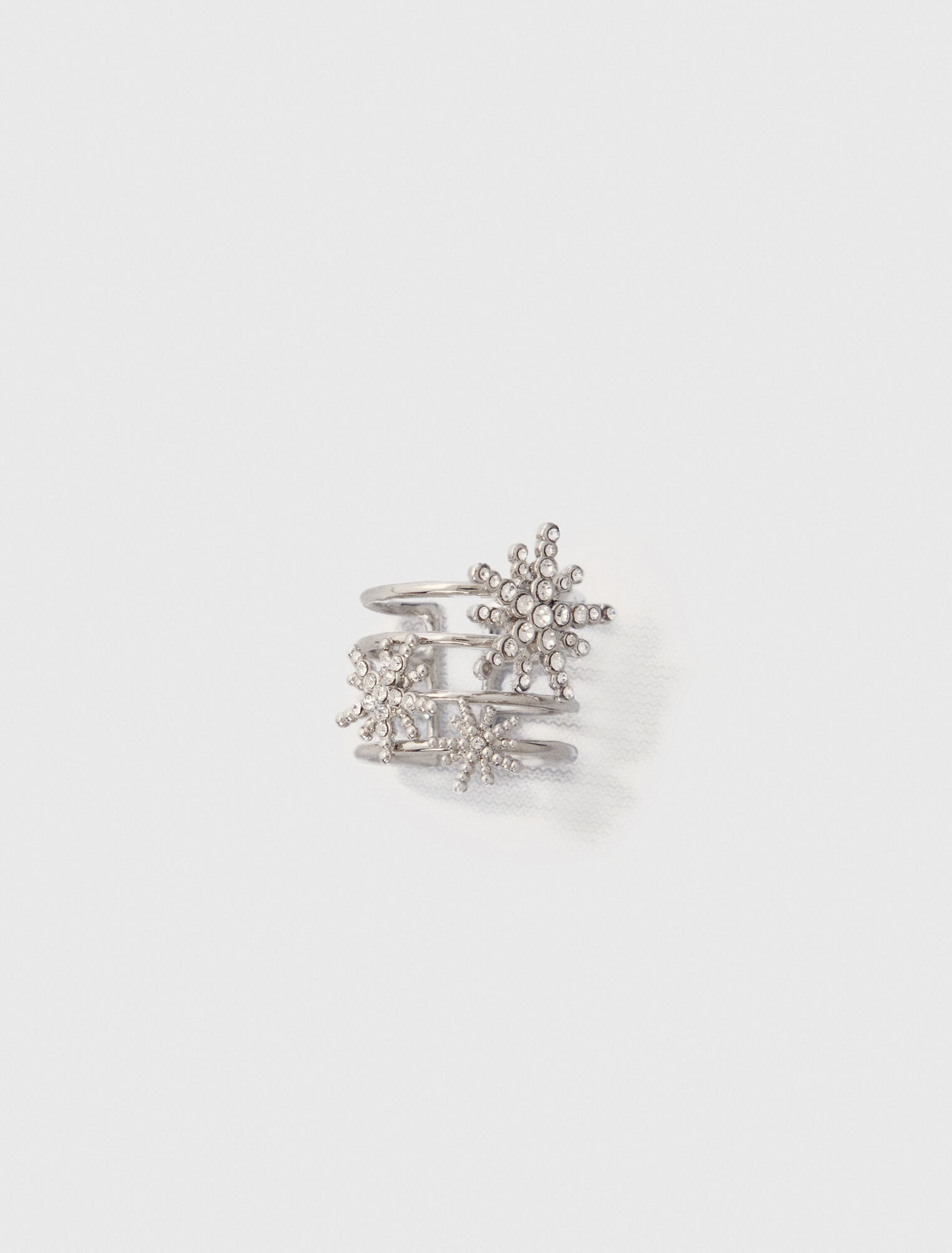 Fingerring mit Strass-Sternen