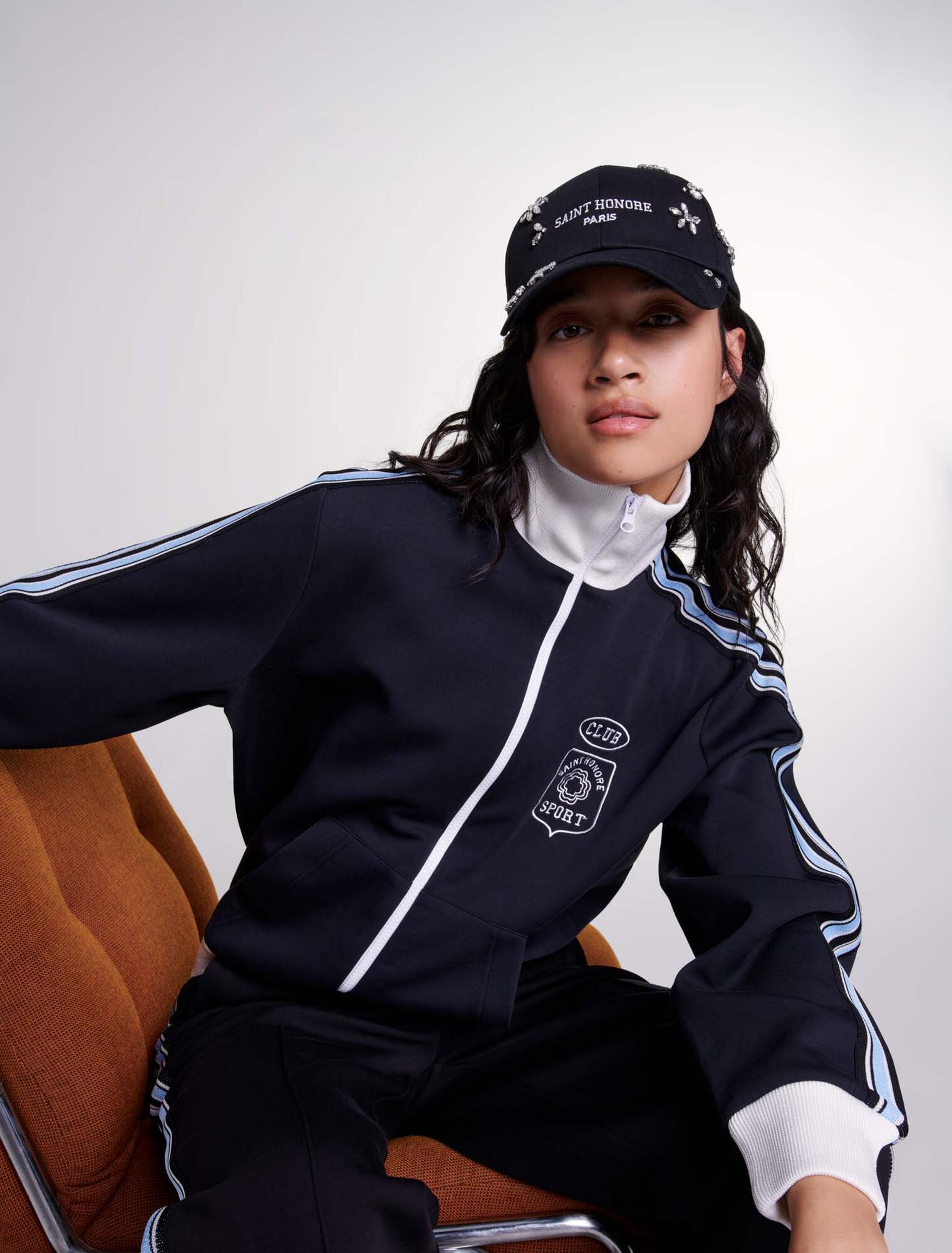 Bestickte Casual-Jacke