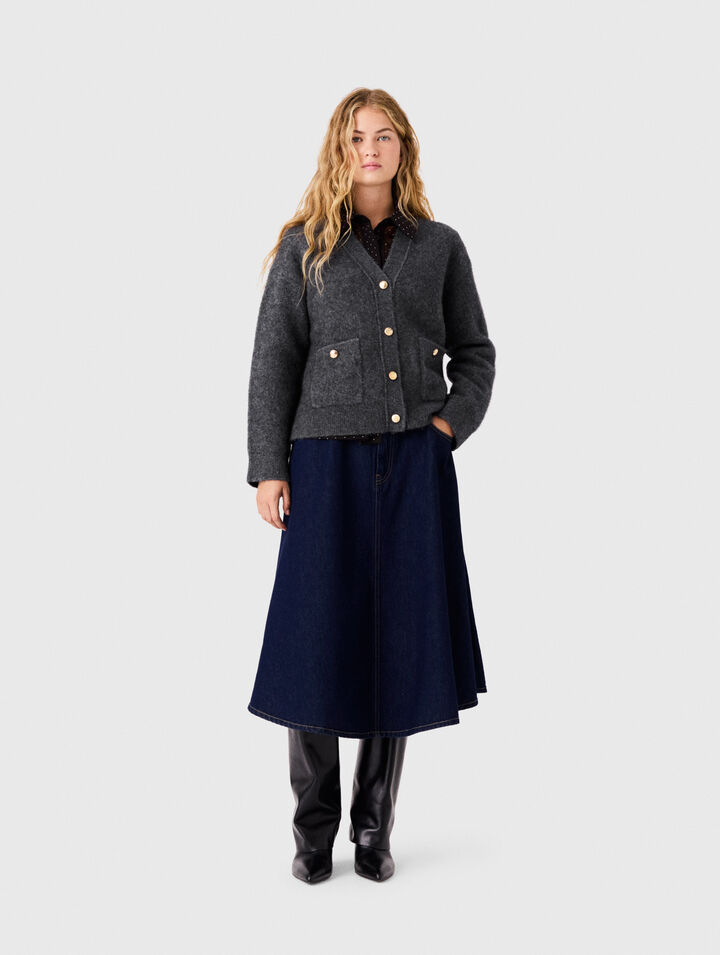 Cardigan aus Yakwolle