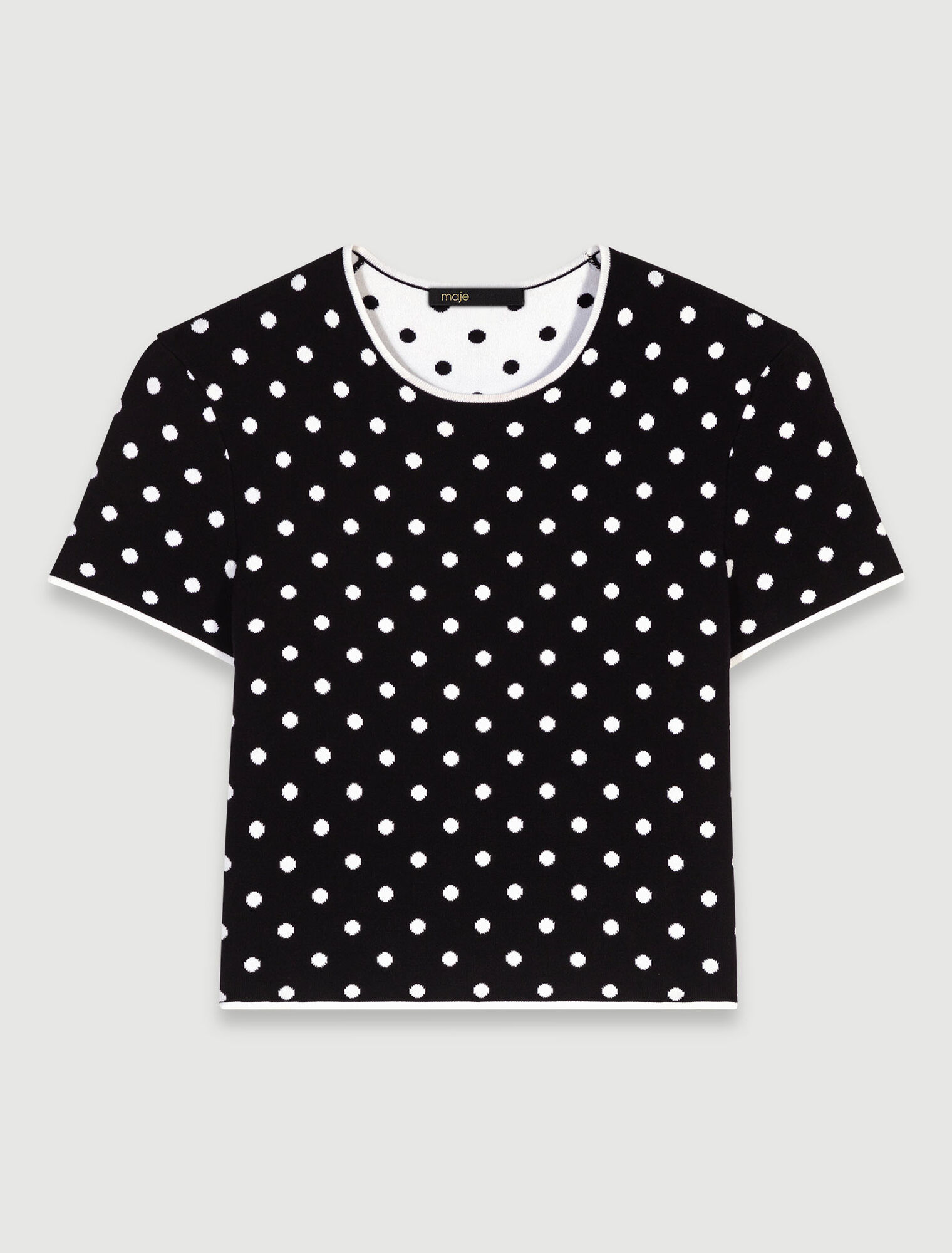 Top aus Jacquard-Strick 