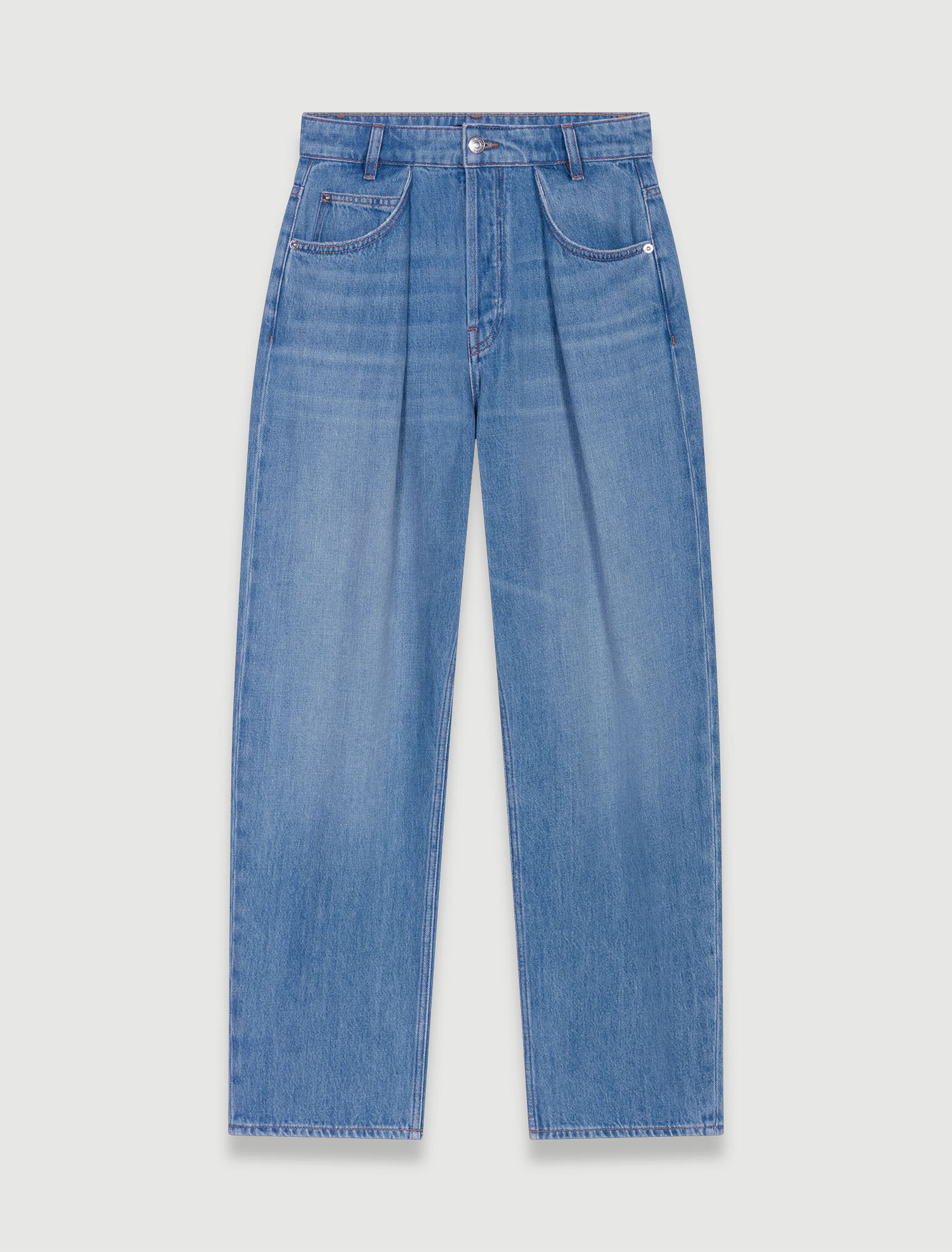 Gerade, weit geschnittene Jeans