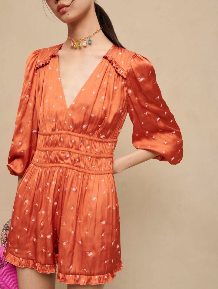 Drapierter Kurzoverall