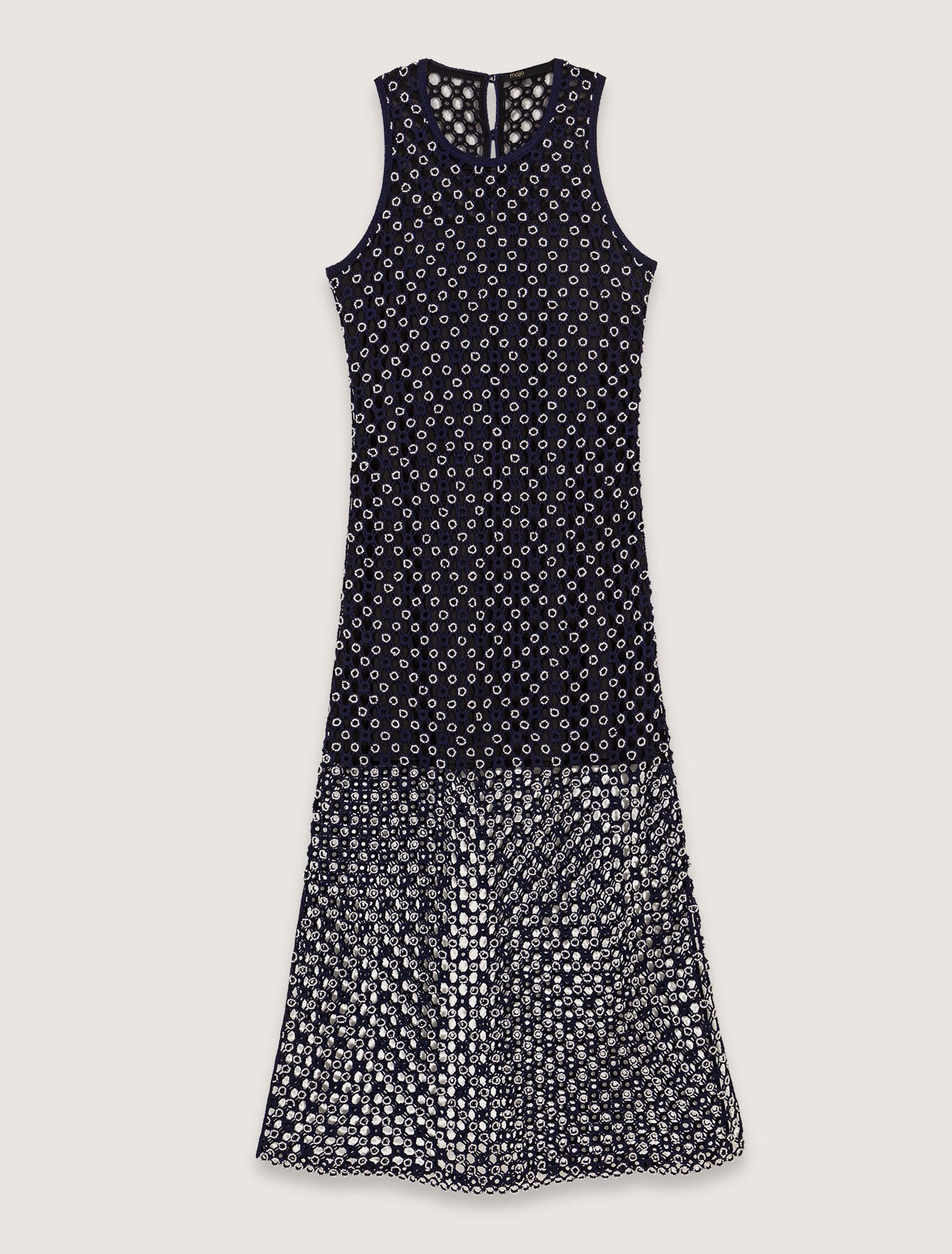 Langes Kleid aus Guipure-Spitze