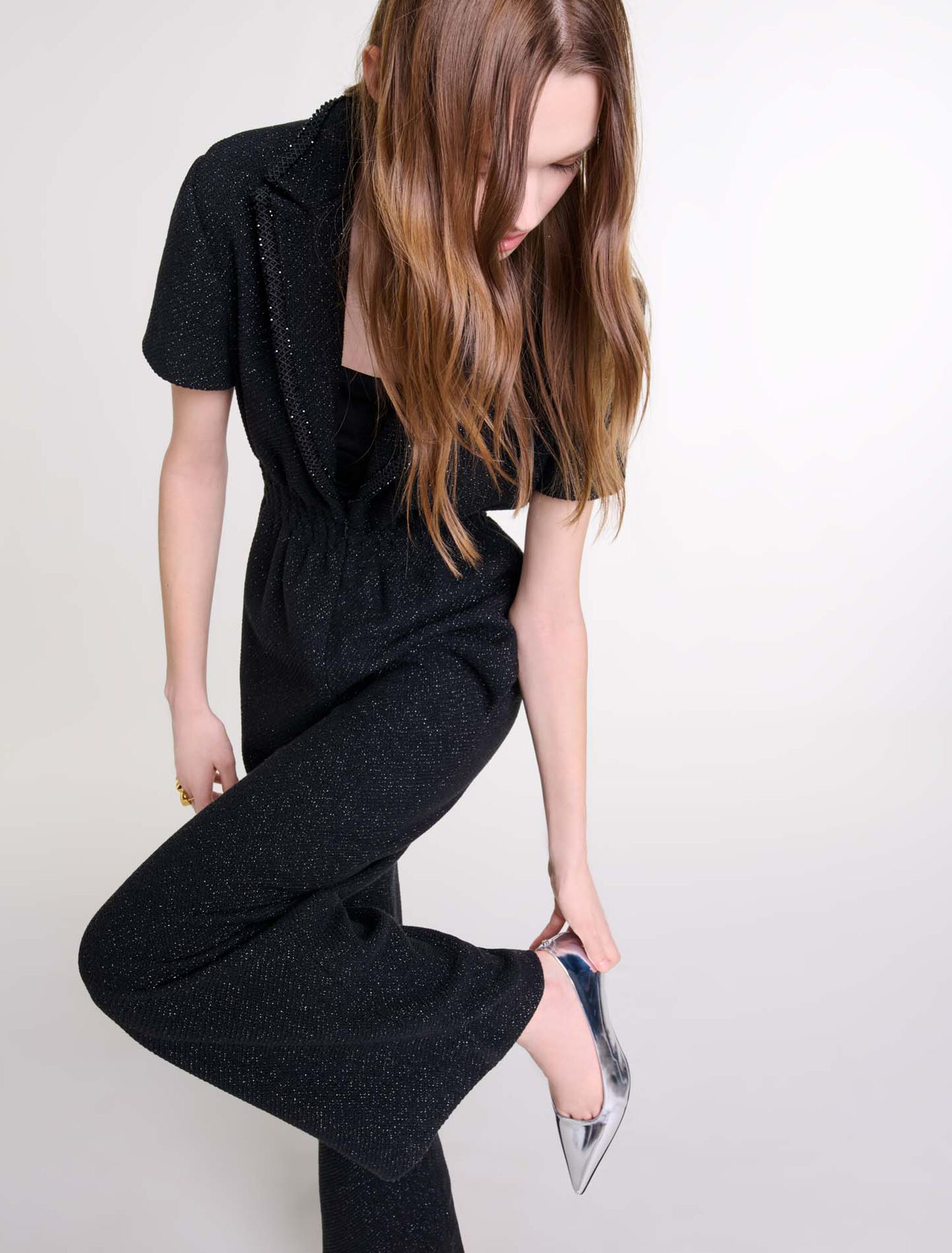 Hosenanzug aus Tweed