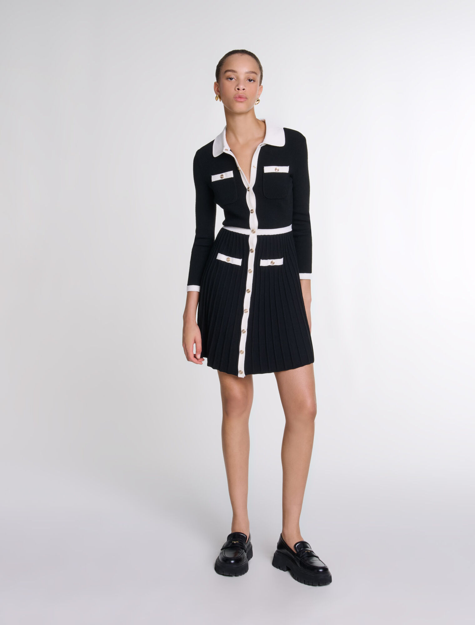 Kurzes Strickkleid