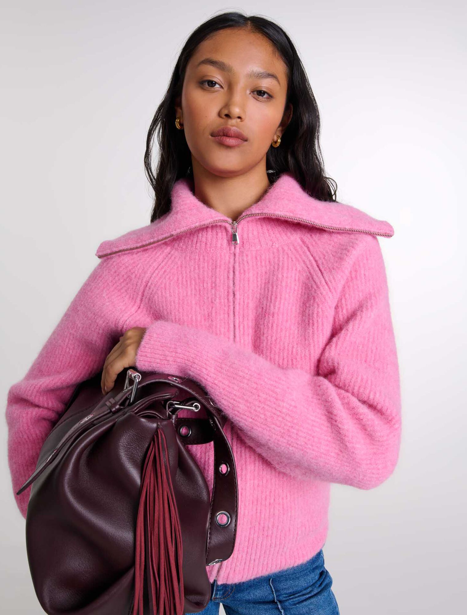 Cardigan aus Wollmischgewebe