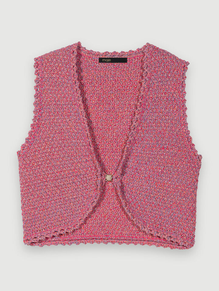 Kurzes Tweed-Top