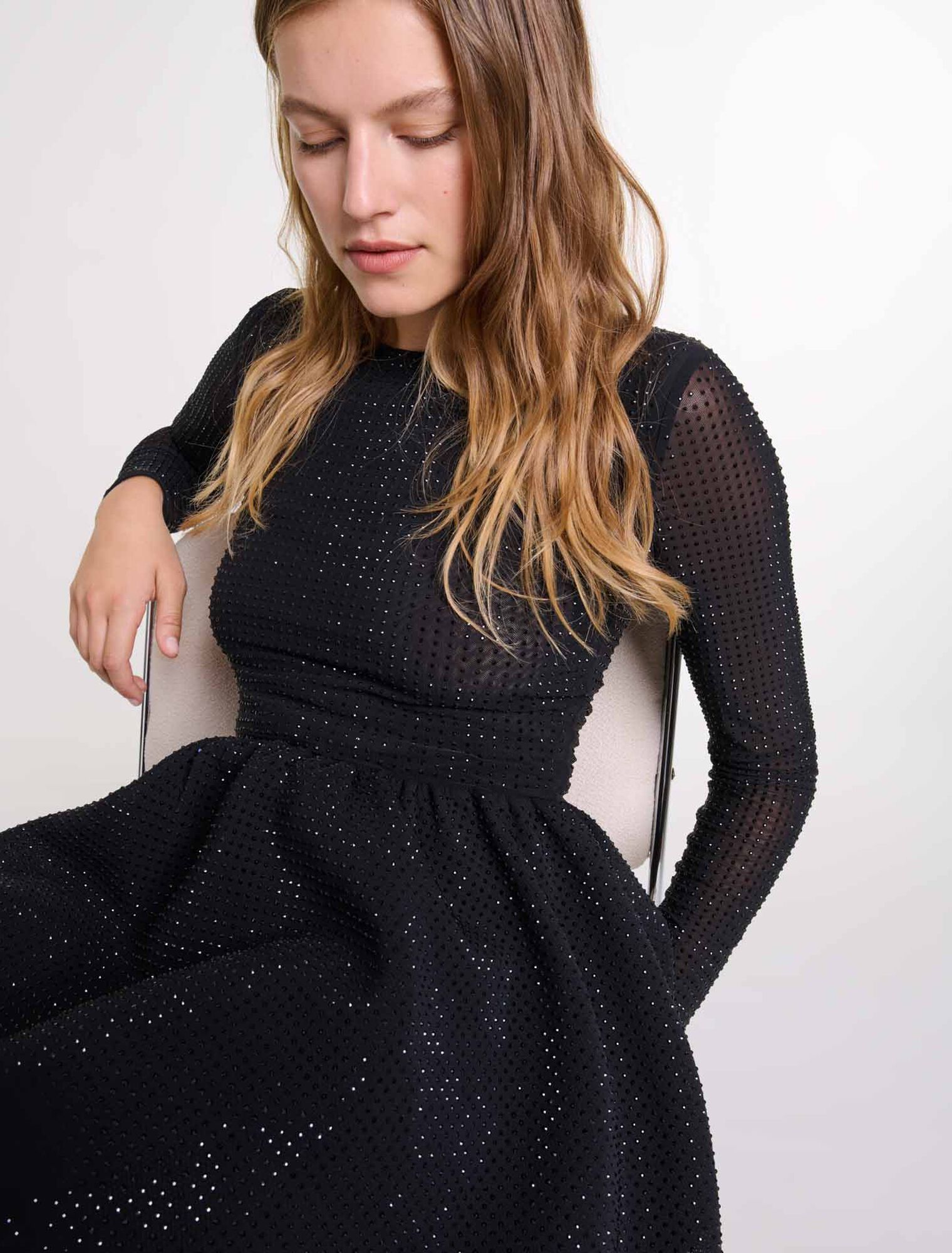 Kurzes Strass-Kleid