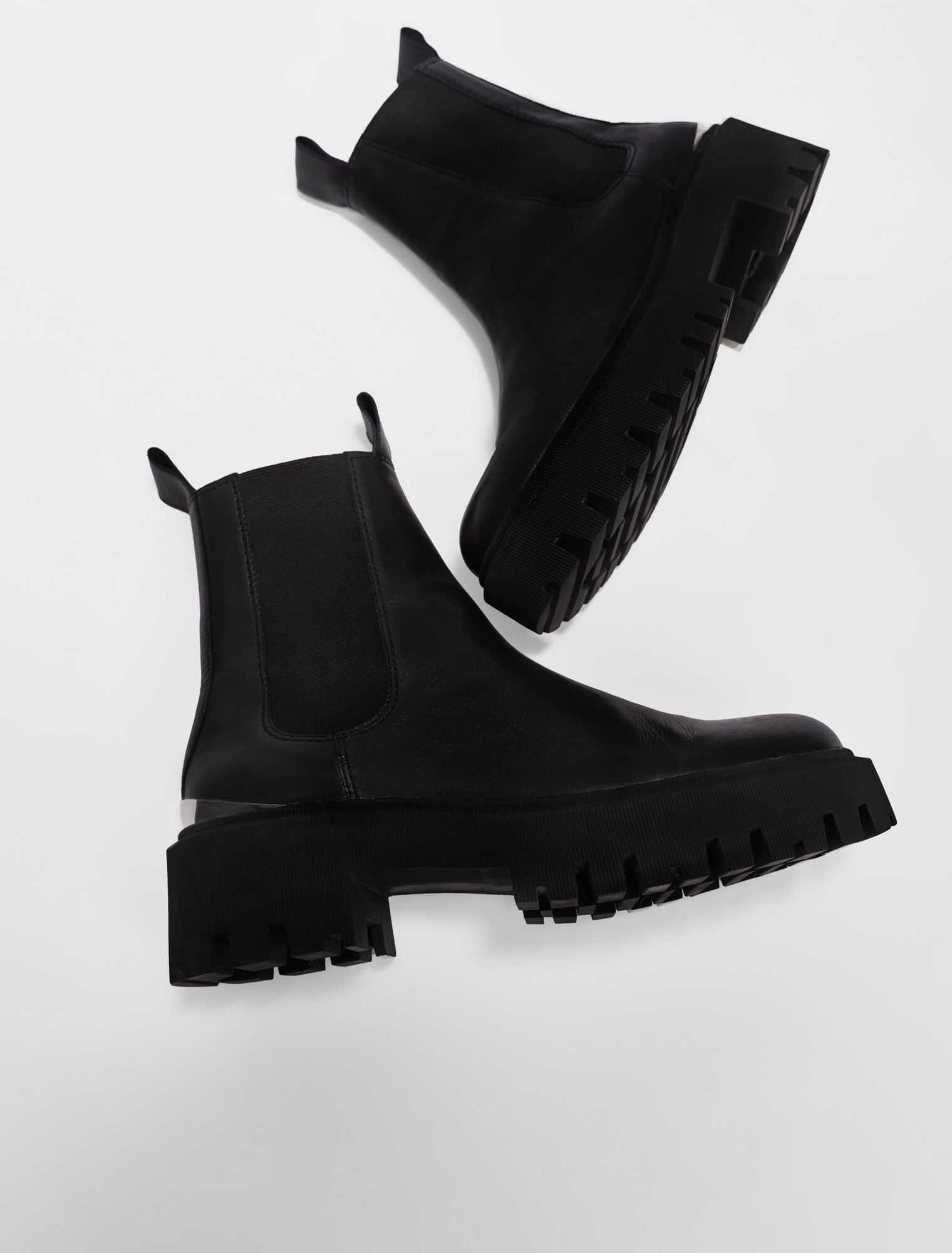 Chelsea-Stiefeletten mit Plateau