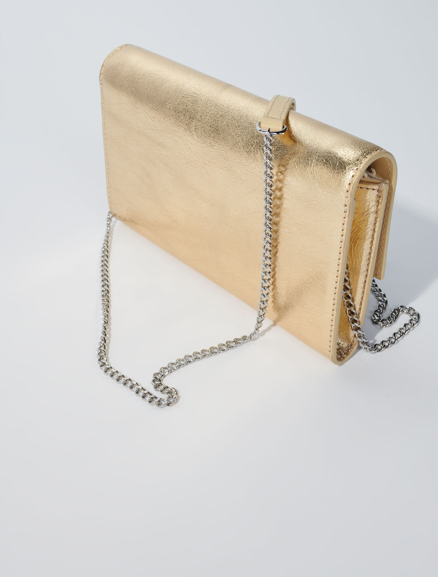 Leder-Clutch mit Kette