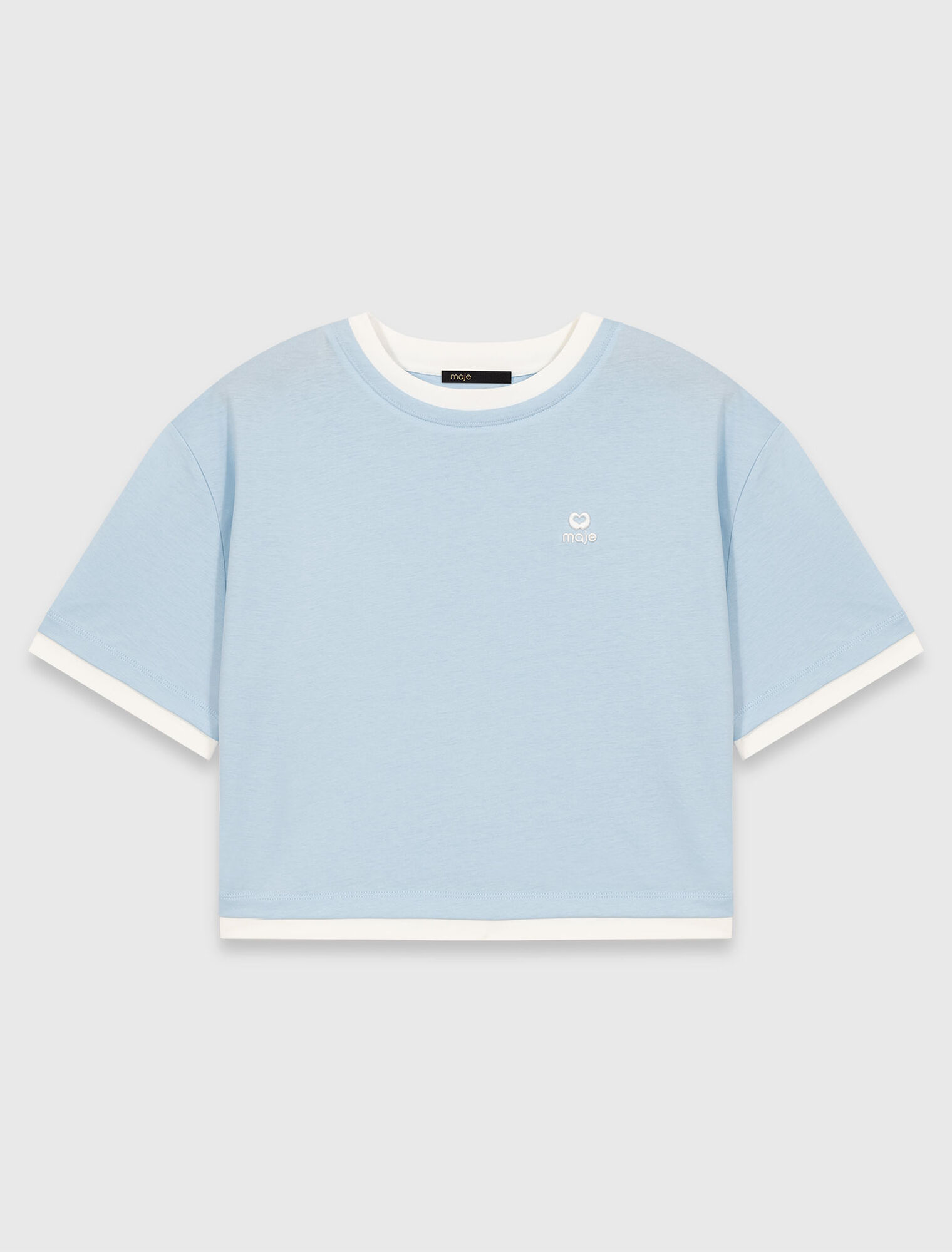 Zweifarbiges T-Shirt