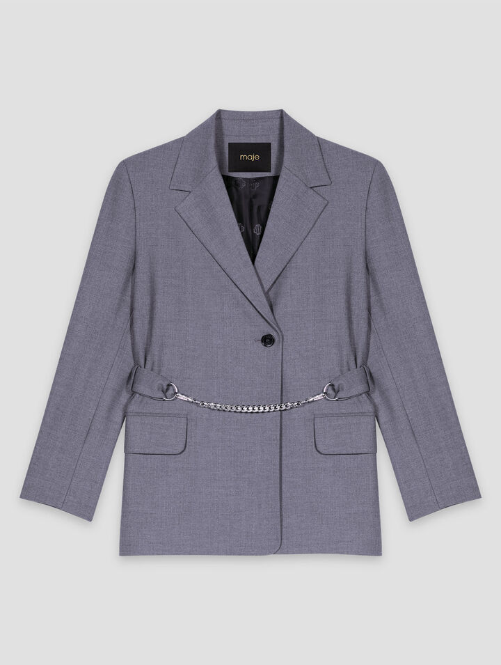Kostümjacke mit Kettengürtel