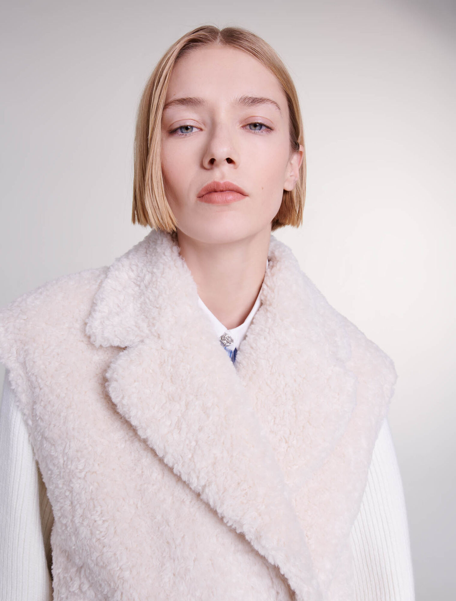 Blouson aus 2 Materialien