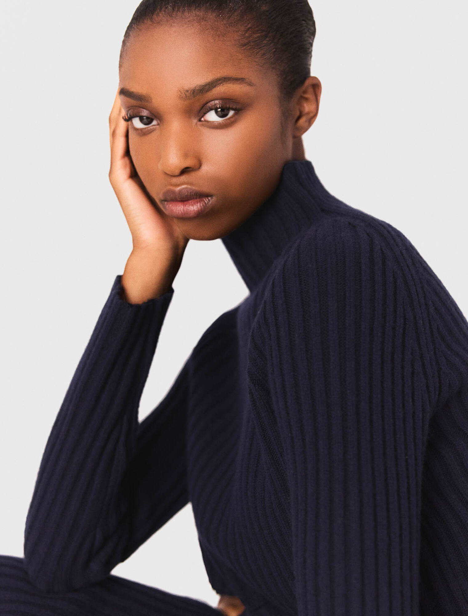 Strickkleid mit abnehmbarem Pulli