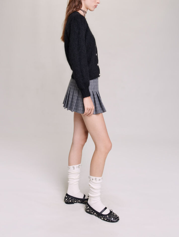 Strickjacke aus Wolle und Mohair