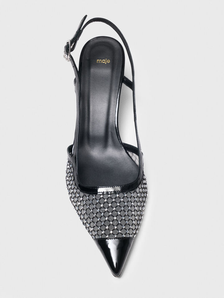 Mesh-Pumps mit Strass