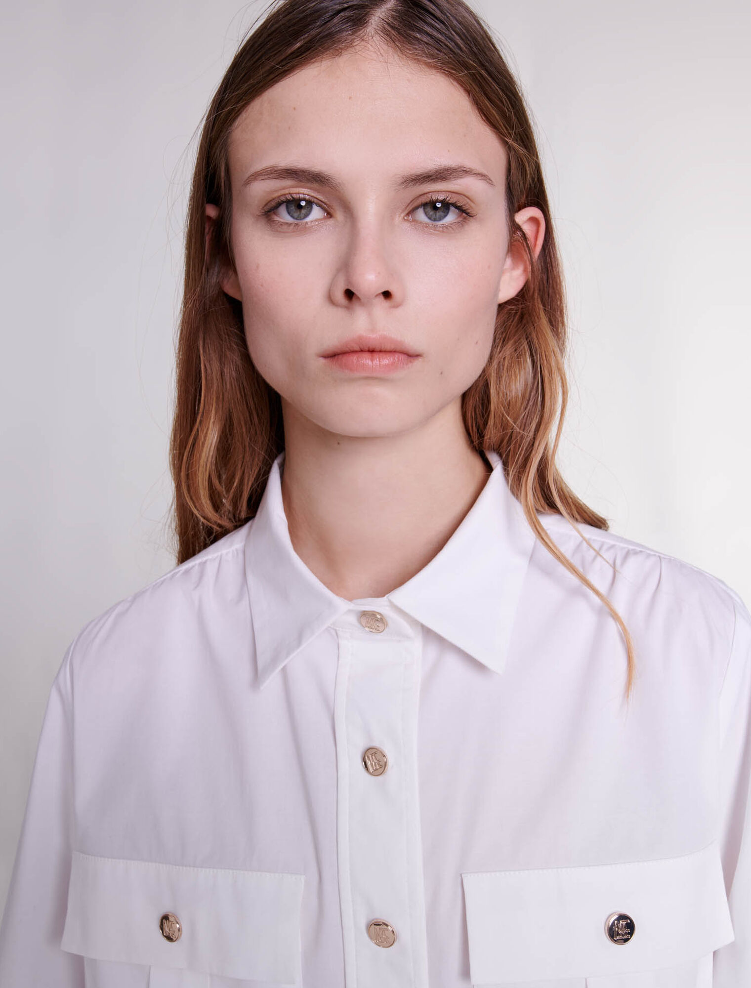 Kurze Bluse aus Baumwolle