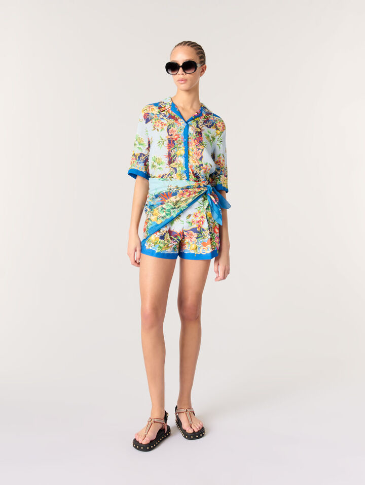 Gemusterte Shorts