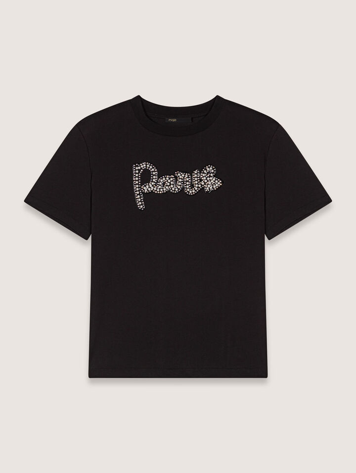 T-Shirt mit Stickerei