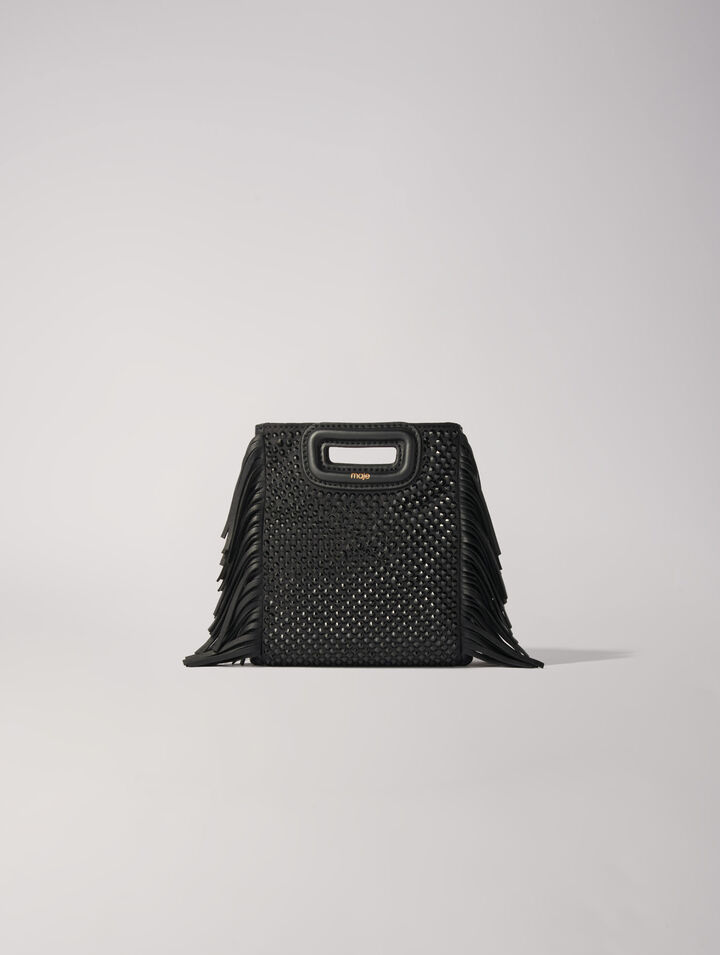 Mini M-Tasche mit Strass