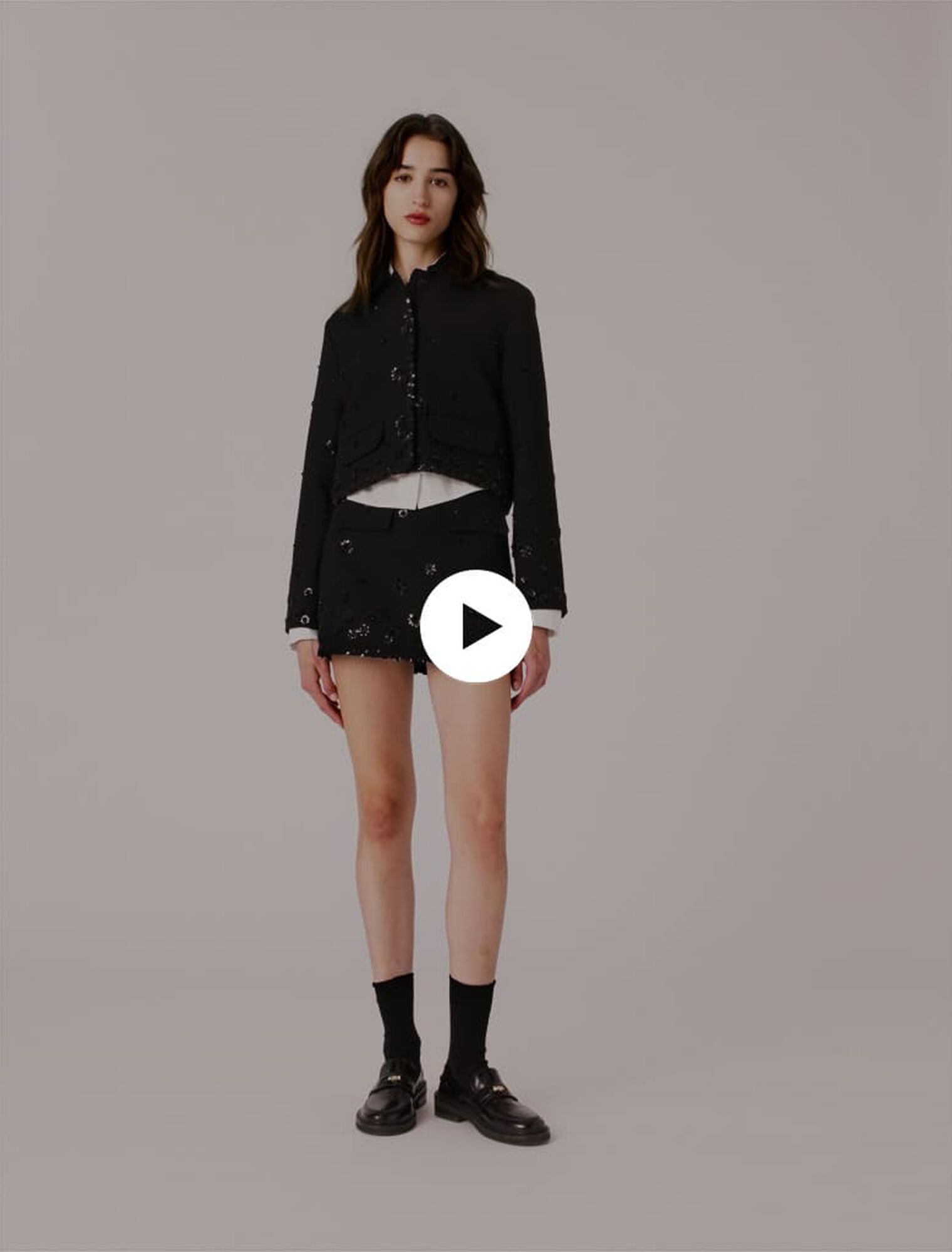 Kurze bestickte Jacke