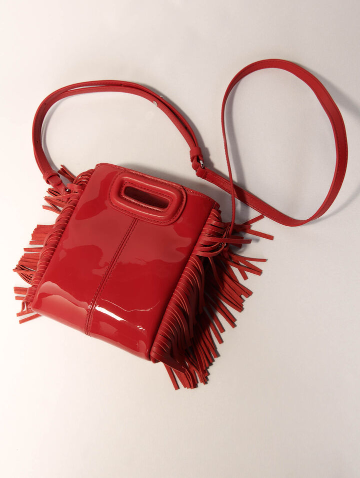 Tasche M Mini aus Lackleder