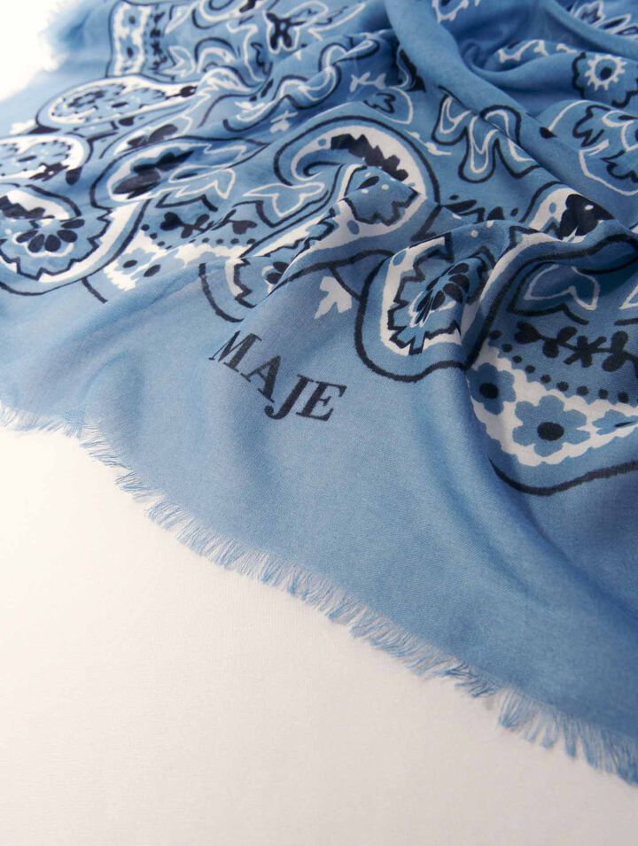 Schal mit Bandana-Print