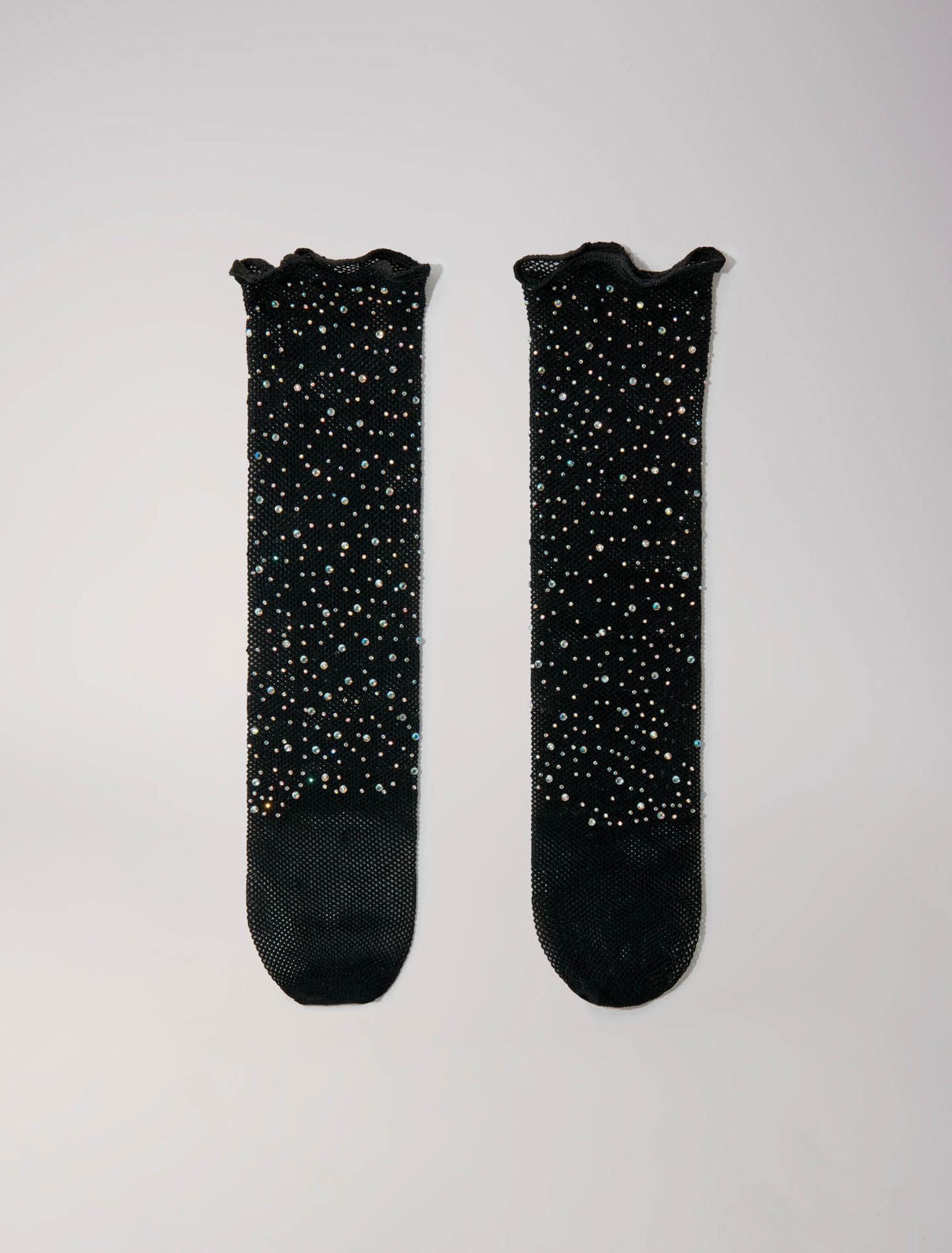 Netzstrümpfe mit Strass