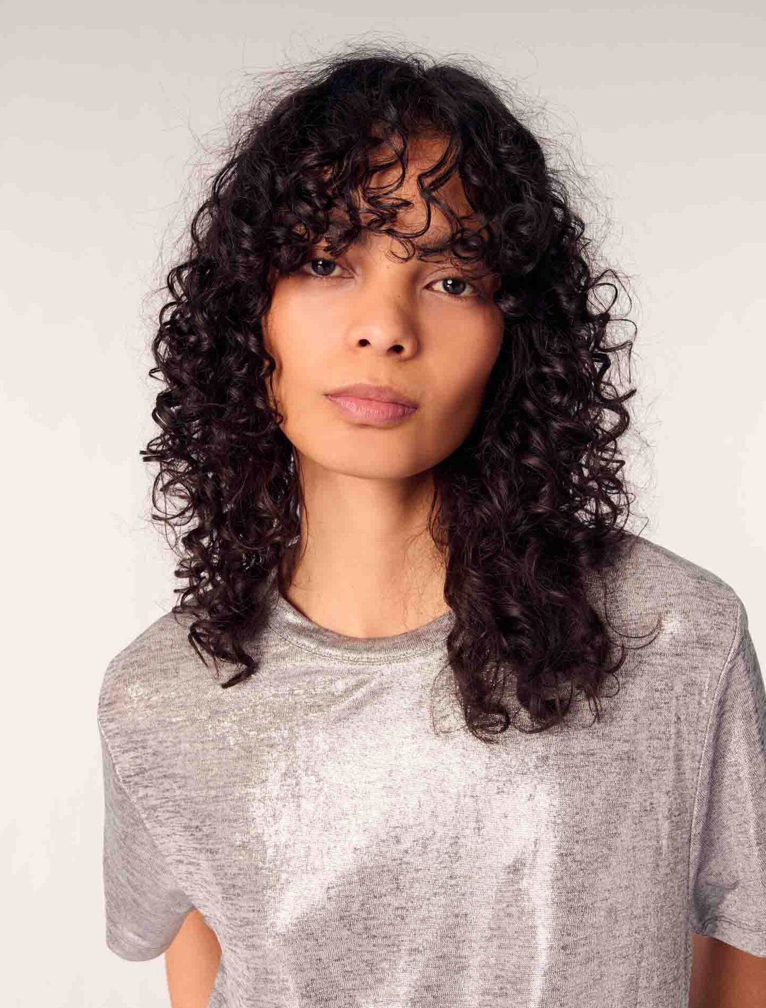 T-Shirt aus Lamé