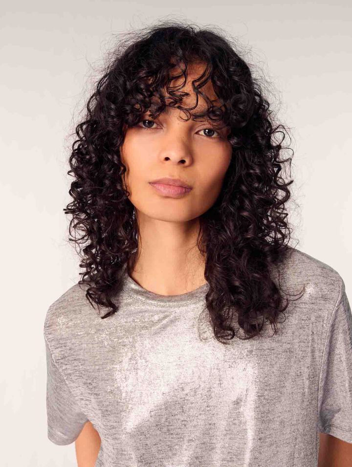 T-Shirt aus Lamé